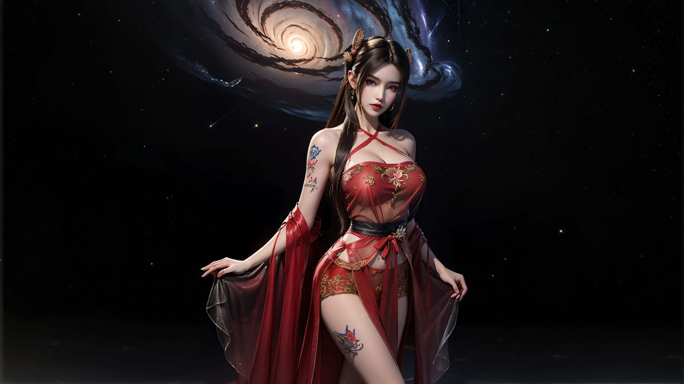 (全面屏)(9比16屏)(电脑屏)国漫女神三屏壁纸《完美世界》秦怡宁#国漫