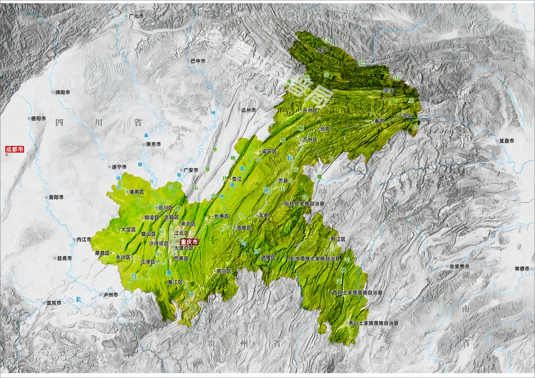 重庆的地形魔幻在哪里?