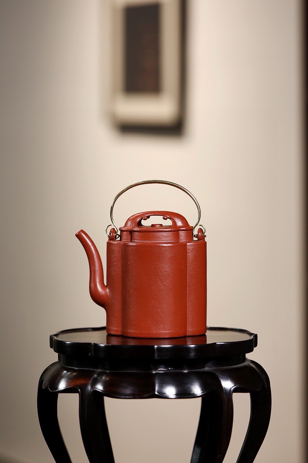 留香壶 大红袍,300cc,内推孔出水 刘海燕全手工制作,师承袁门 兰德杯