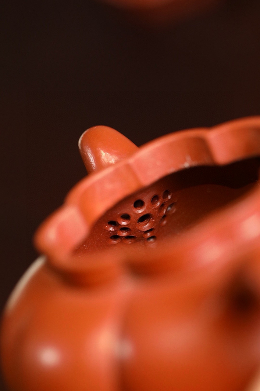 实力派全手工丨欢愉    大红袍,230cc,内推孔,刘海燕#宜兴紫砂壶