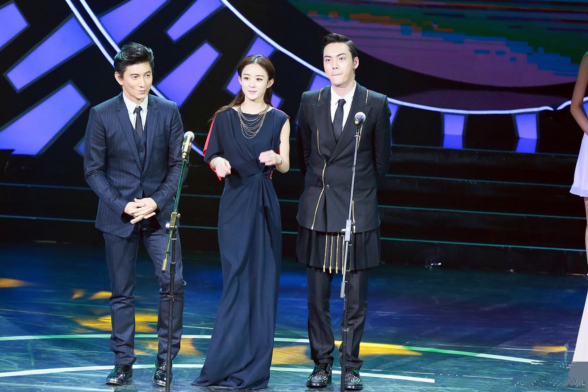 陈伟霆和赵丽颖同框