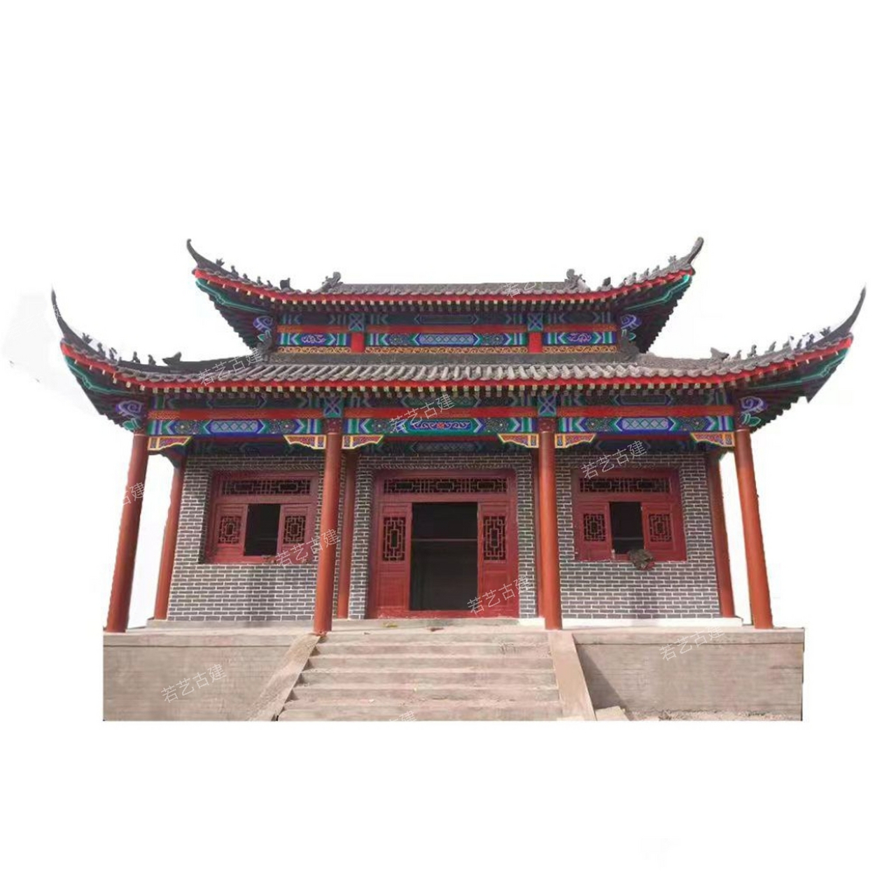 仿古寺庙,仿古庙宇的样式精美绝伦,每一处细节都体现了传统建筑的独特