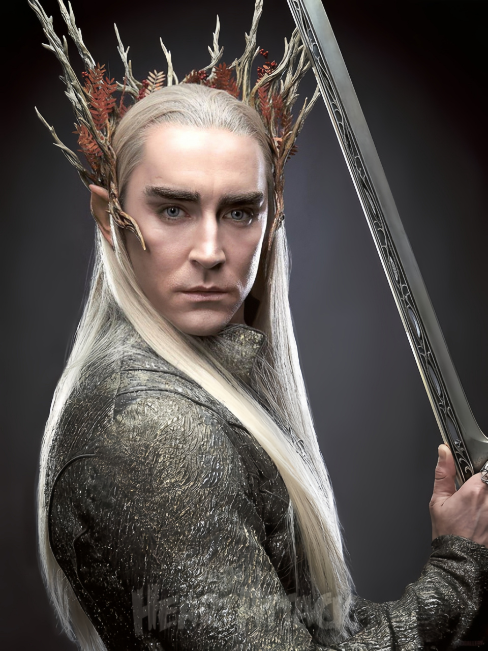分享一组《霍比特人》中"精灵王"瑟兰迪尔(thranduil)扮演者李·佩斯