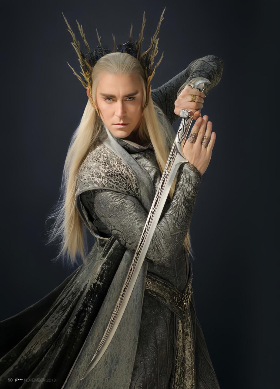 分享一组《霍比特人》中"精灵王"瑟兰迪尔(thranduil)扮演者李·佩斯