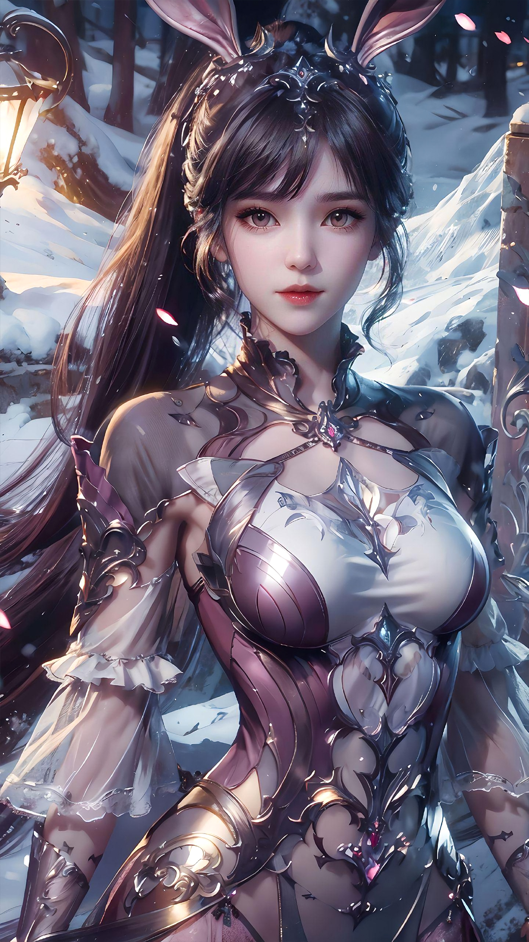 国漫女神ai手机高清壁纸:小舞的名字是由其父"小五"得来