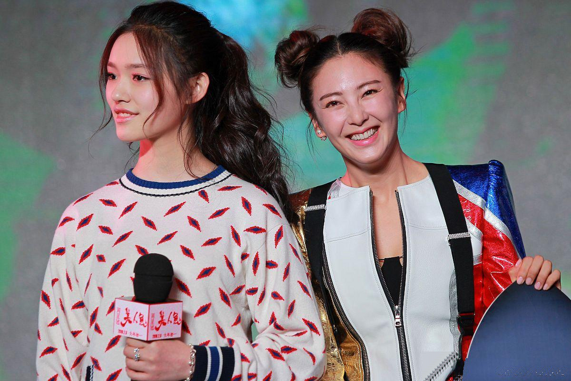 丸子头的张雨绮