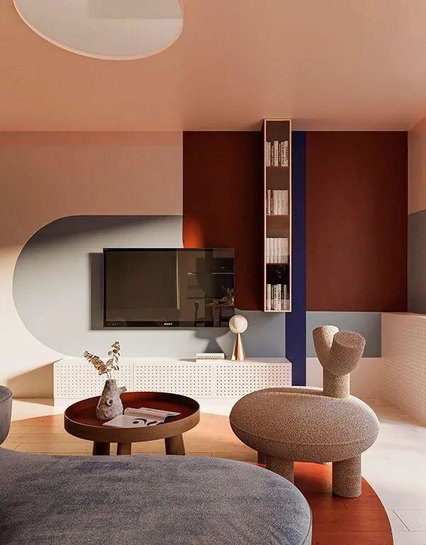 乳胶漆做撞色设计,让家生动起来!