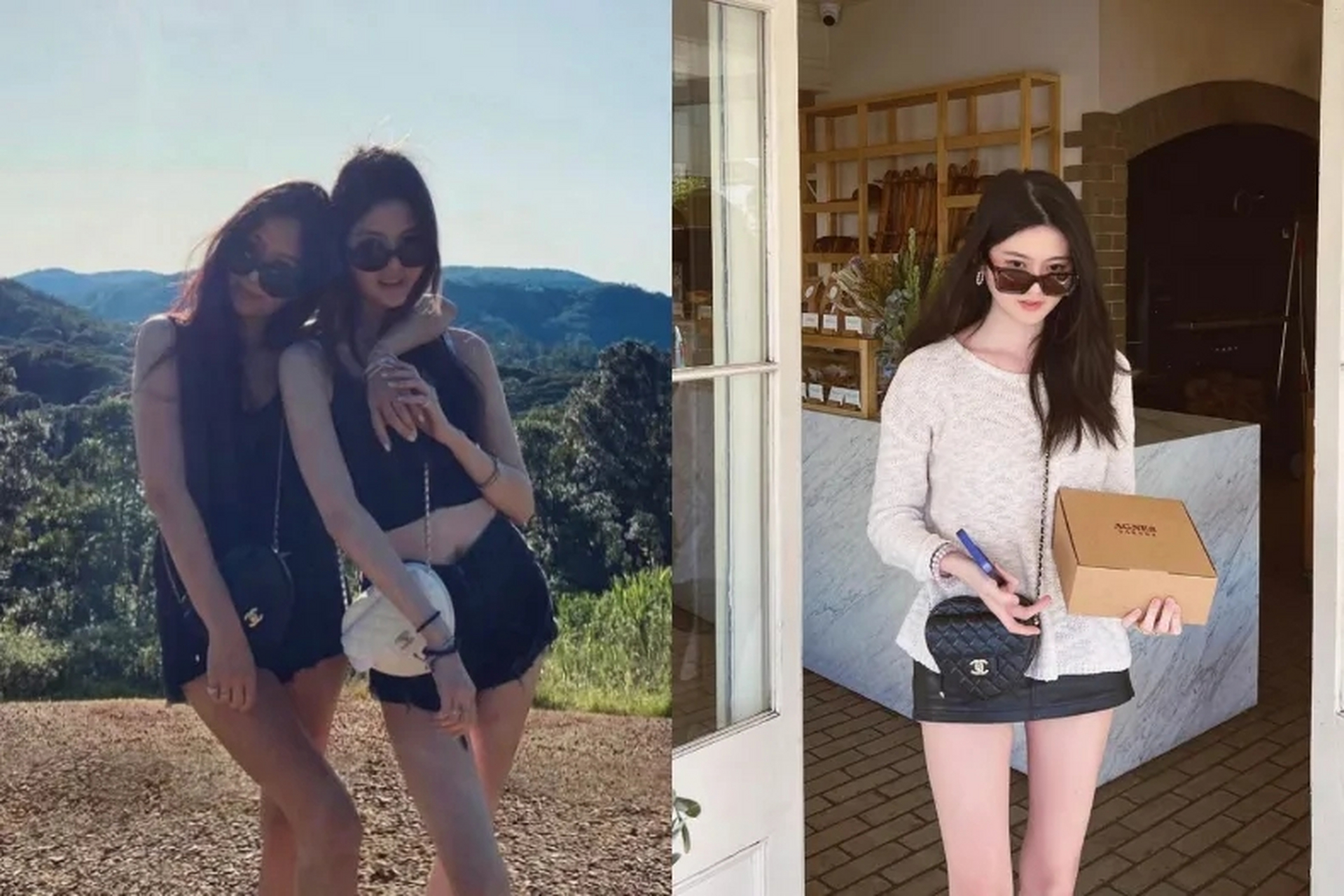 台湾名媛,微风广场老板娘孙芸芸和女儿廖思惟晒母女包:prada 的moon