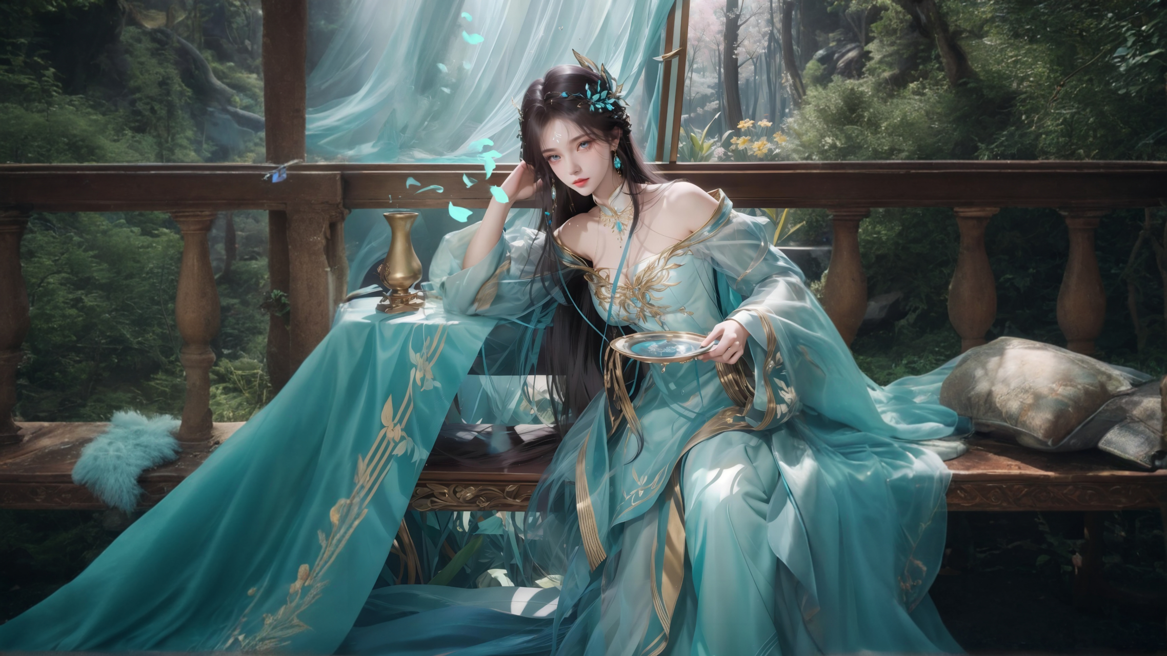 (全面屏)(9比16屏)(电脑屏)国漫女神三屏壁纸《斗破苍穹》萧薰儿#国漫