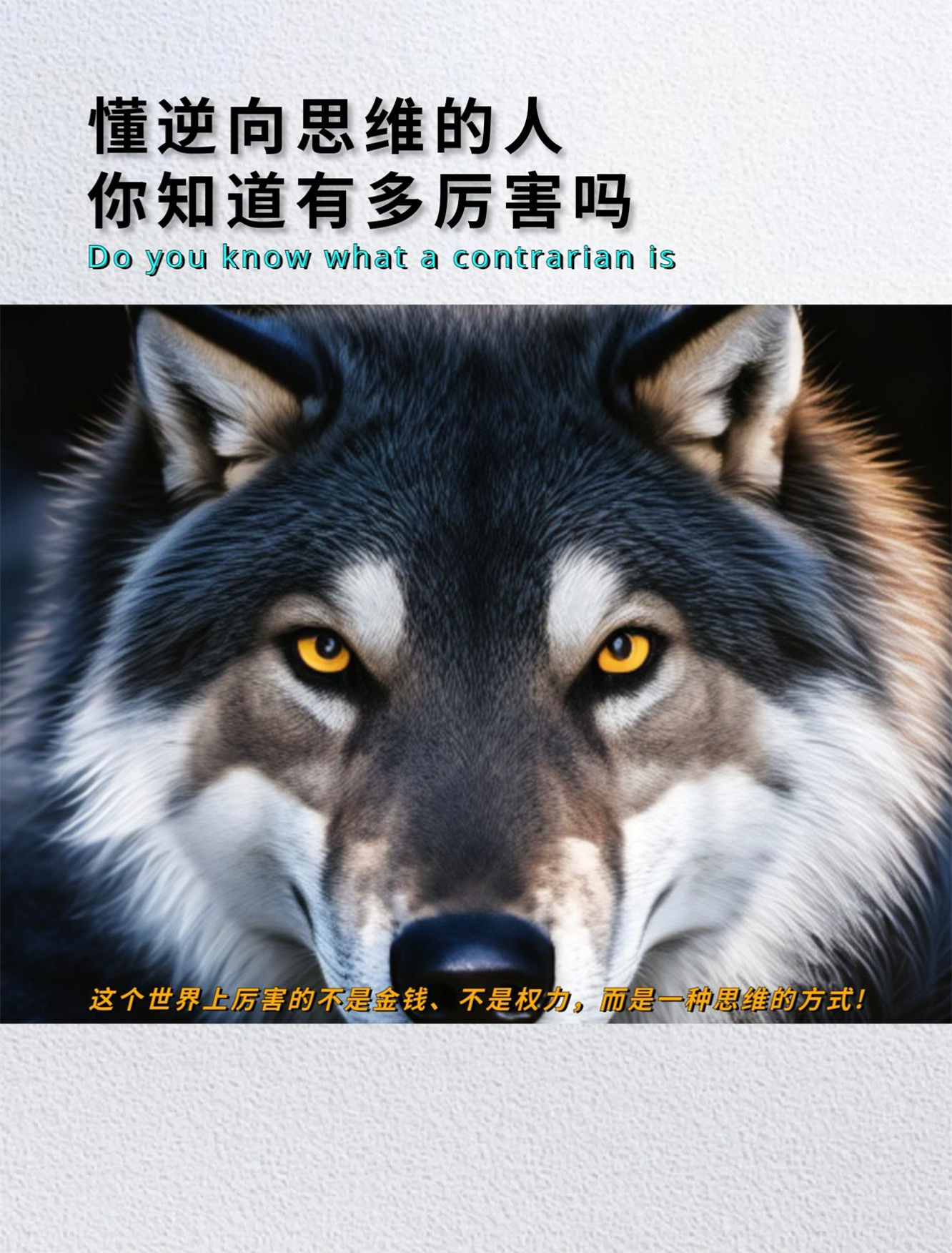 一个懂逆向思维的人人生注定很精彩别让思维限制了你