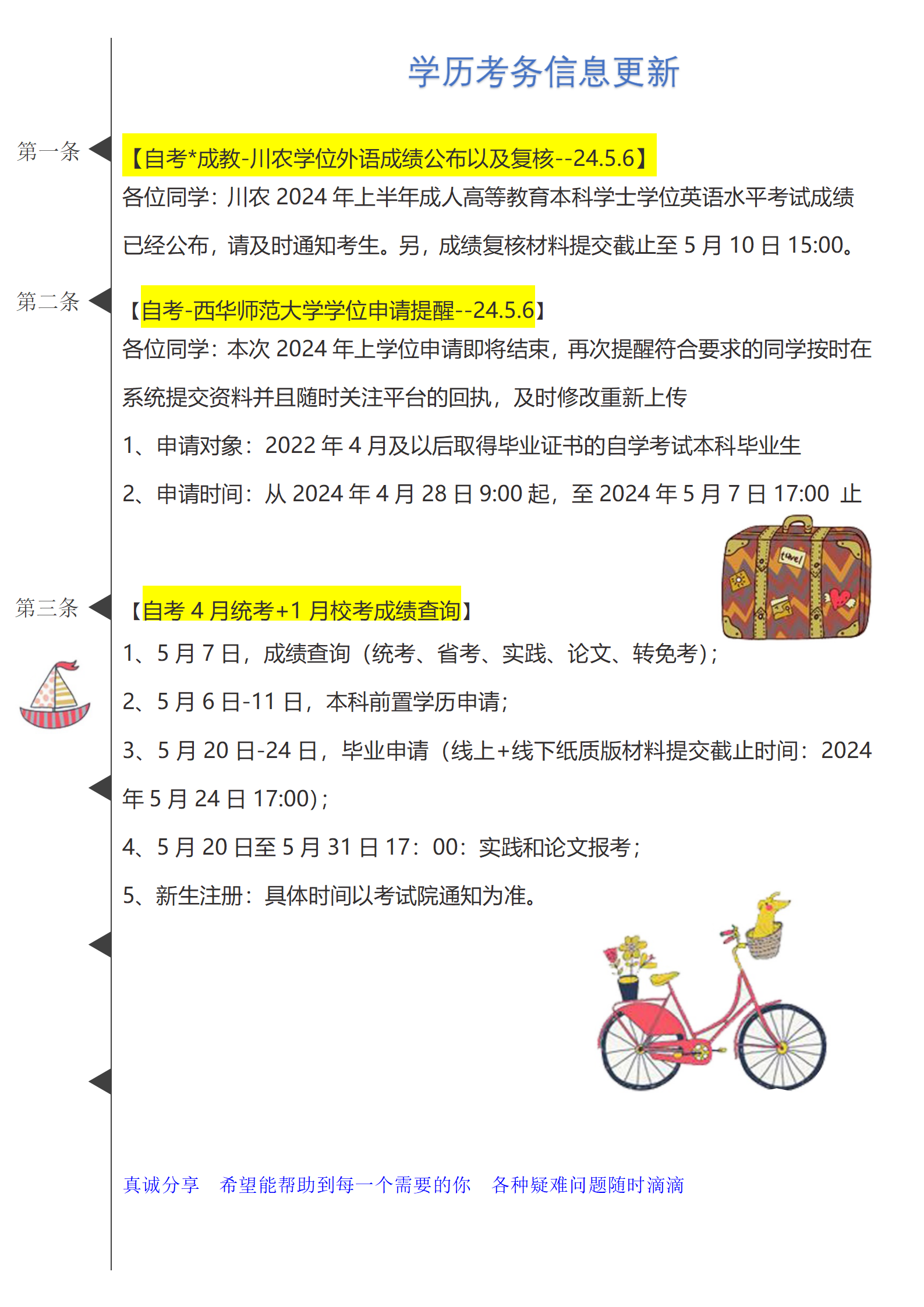 四川自考最详细的常见问题解答1【自考*成教-川农学位外语成绩公布