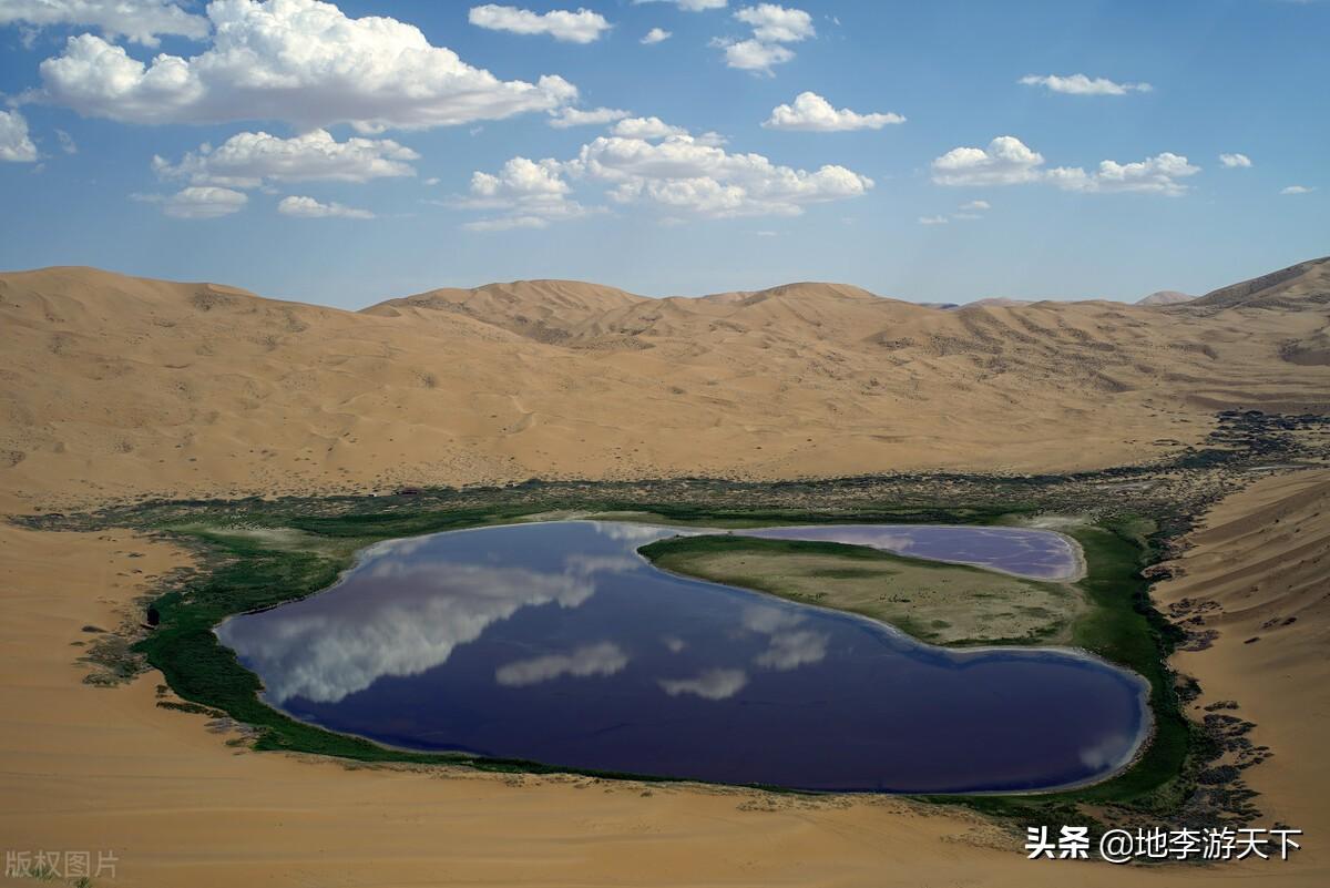 满是湖泊的沙漠你见过吗?卫星地图下的巴丹吉林沙漠足以颠覆想象