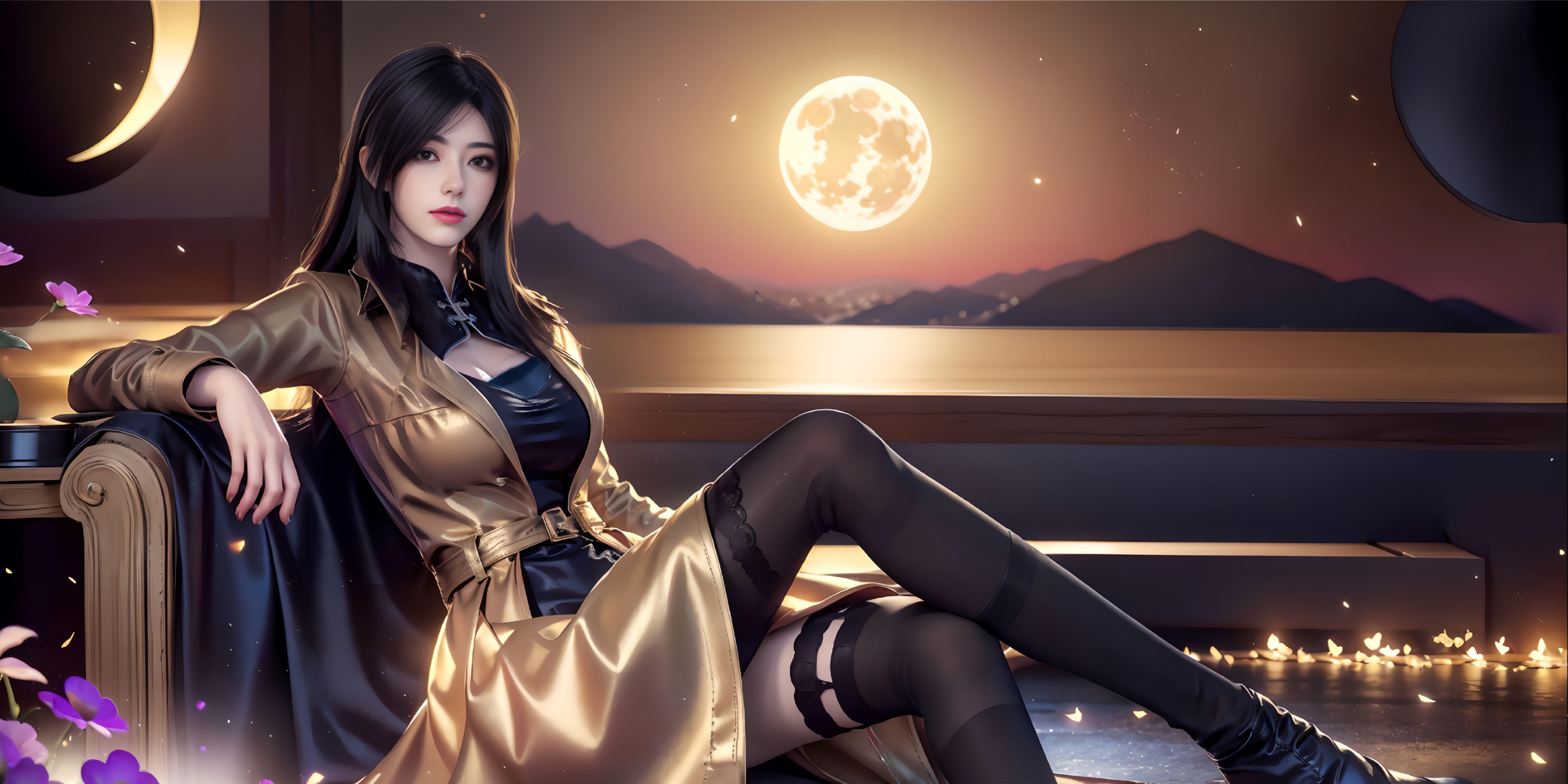 《雄兵连》国漫女神ai高清电脑壁纸:在凉冰眼中,生命和文明都是被可以