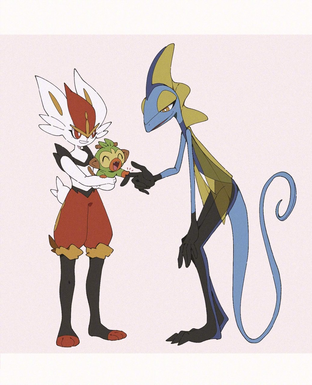 精灵宝可梦# 2019年宝可梦第八世代 新晋御三家 ( x:ayamenora 67