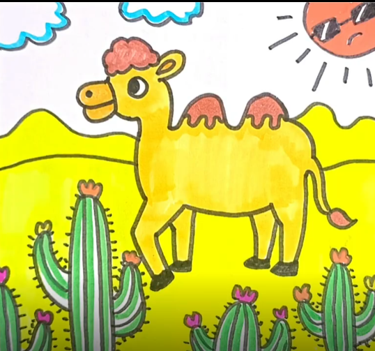 骆驼简笔画