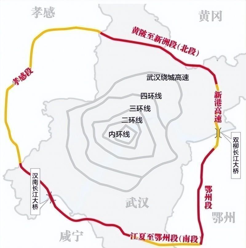 武汉六环线高清地图图片