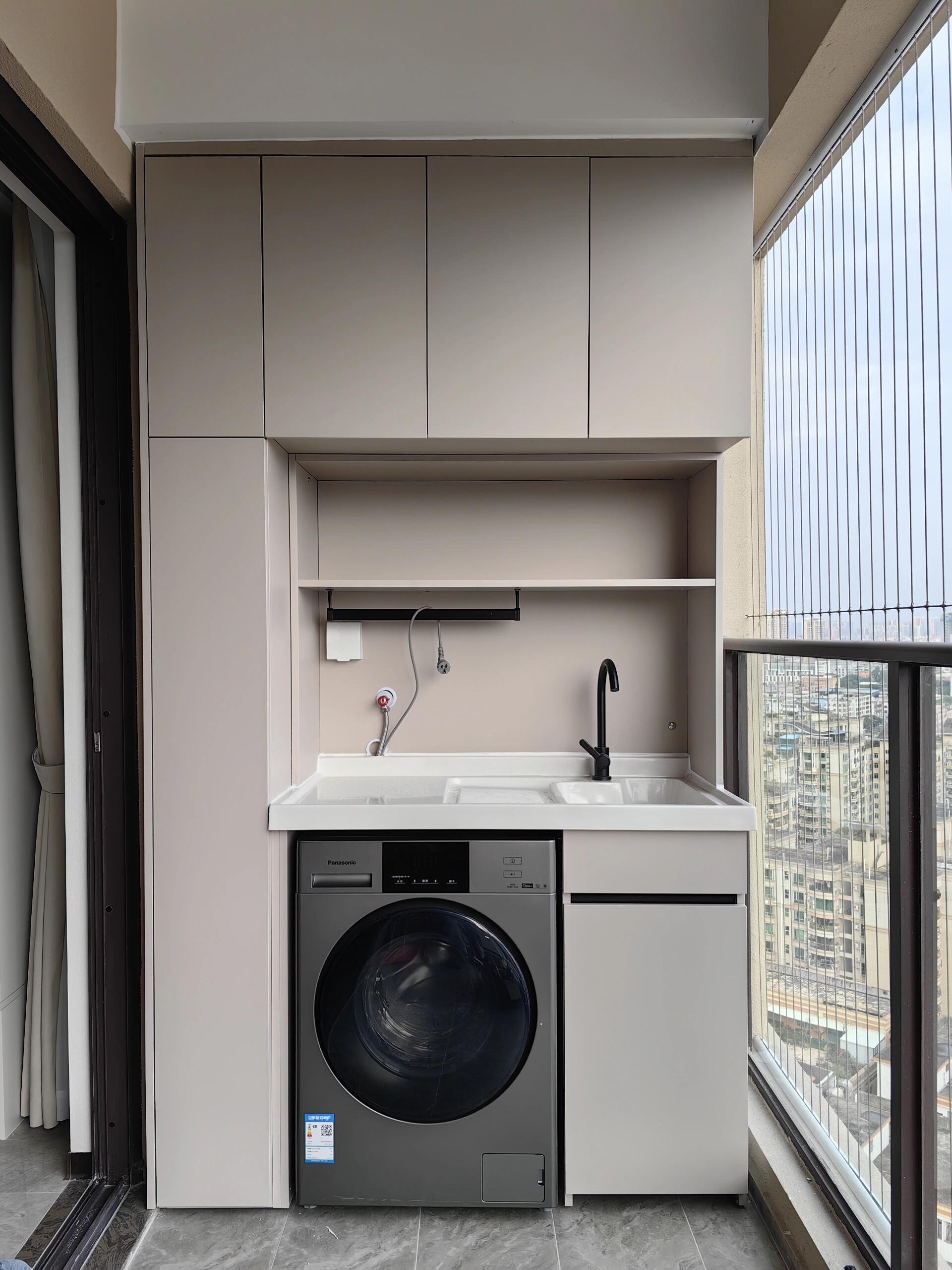 阳台洗衣机柜装修案例分享