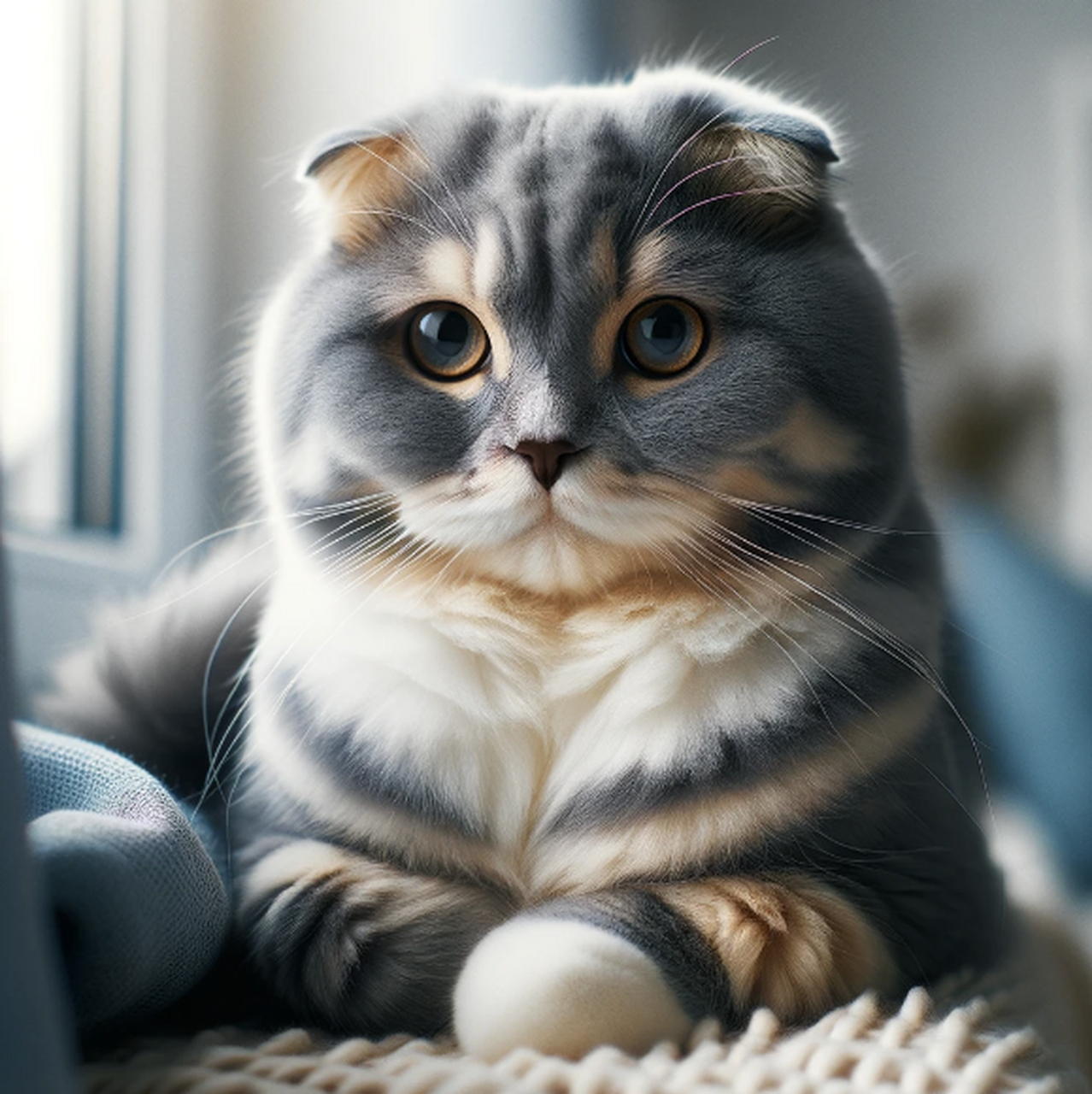 购买前建议获取健康保证和医疗记录.[原文:折耳猫什