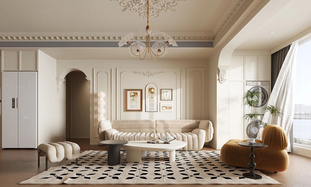 01 奢华的法式新古典主义空间