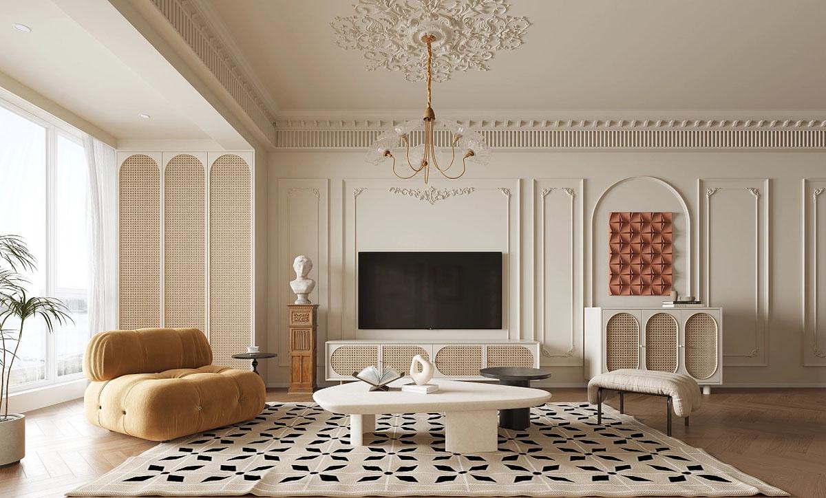 01 奢华的法式新古典主义空间