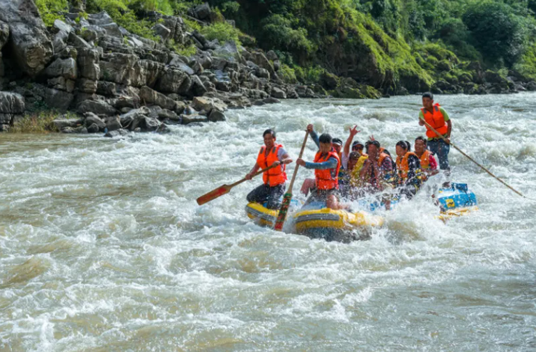 马岭河大峡谷的缆车