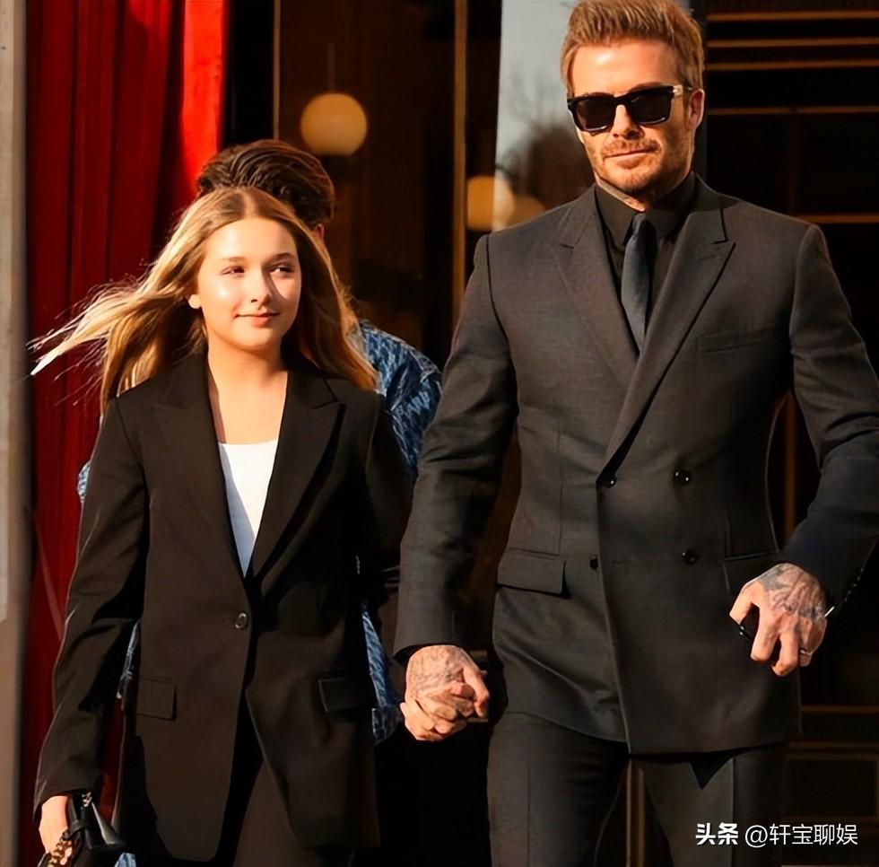 贝克汉姆的七公主青春期暴瘦,模样大变认不出,网友:太像妈妈了
