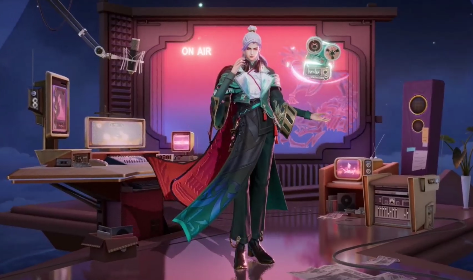 王者荣耀明世隐新皮肤推荐:夜落电台,聆听都市传说