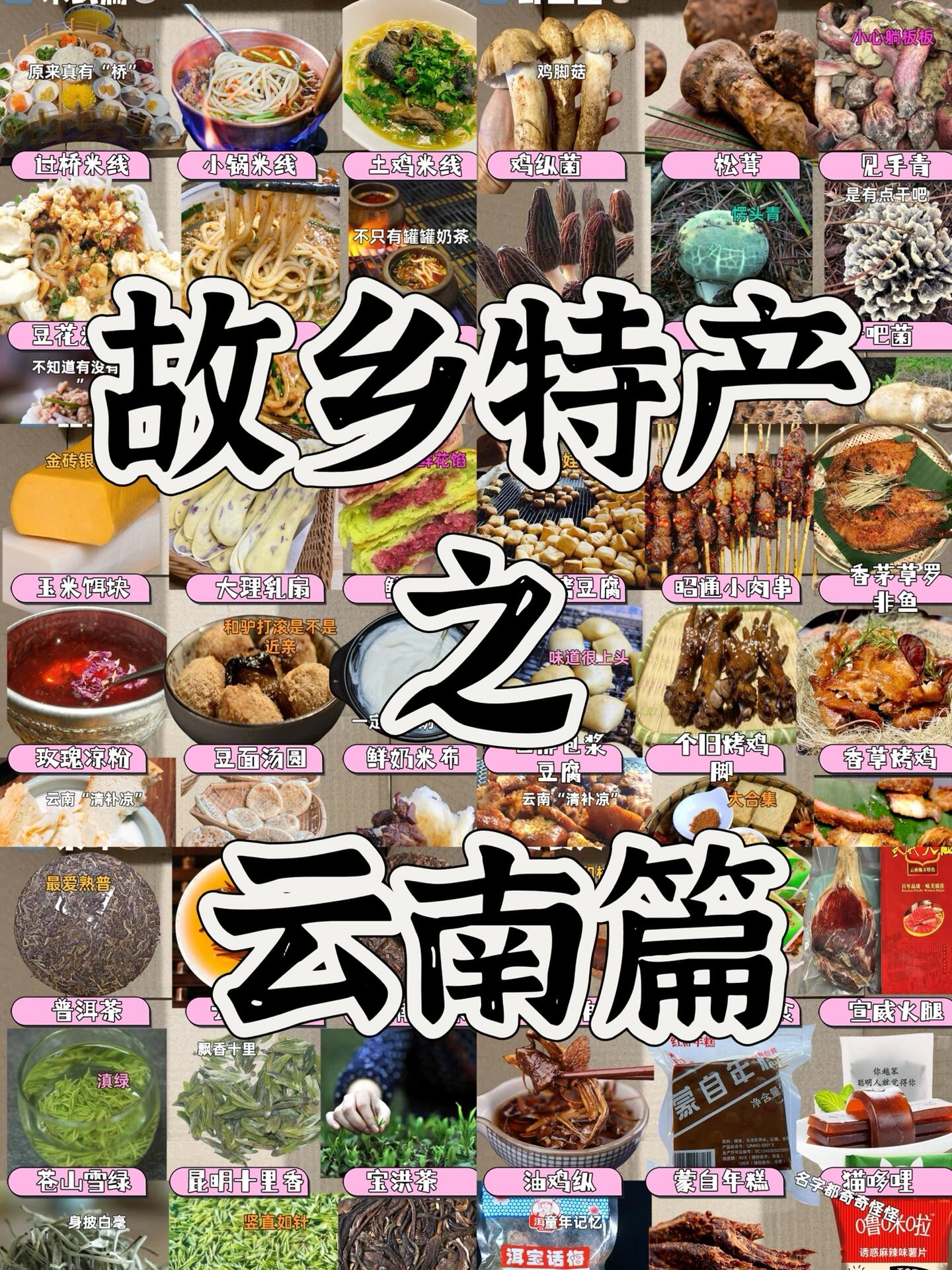 吃遍全国特产美食之云南|云南出圈 云南特产美食种草 来个云南老乡