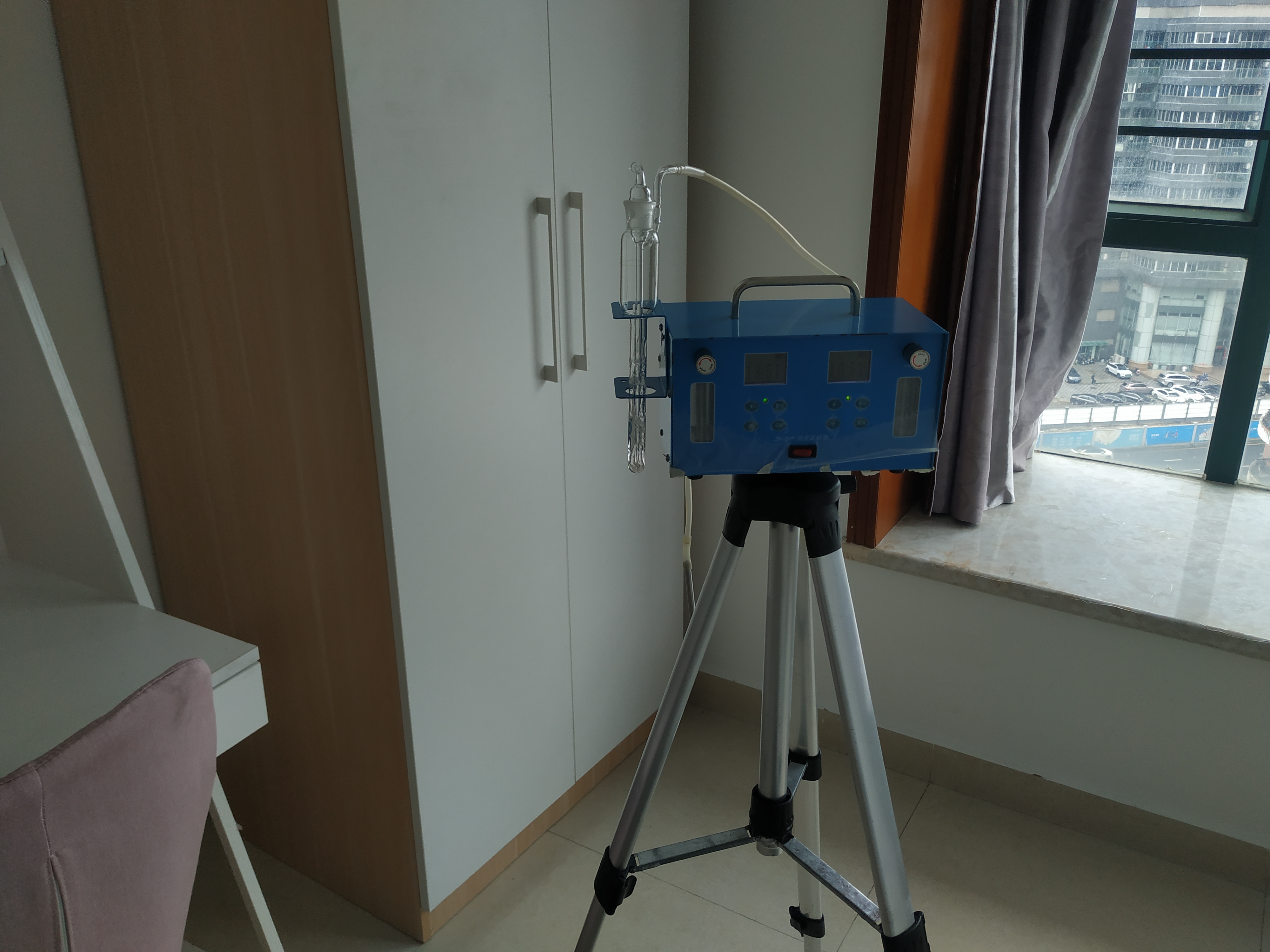 深圳cma检测,福田南光.紫荆新房检测采样中!