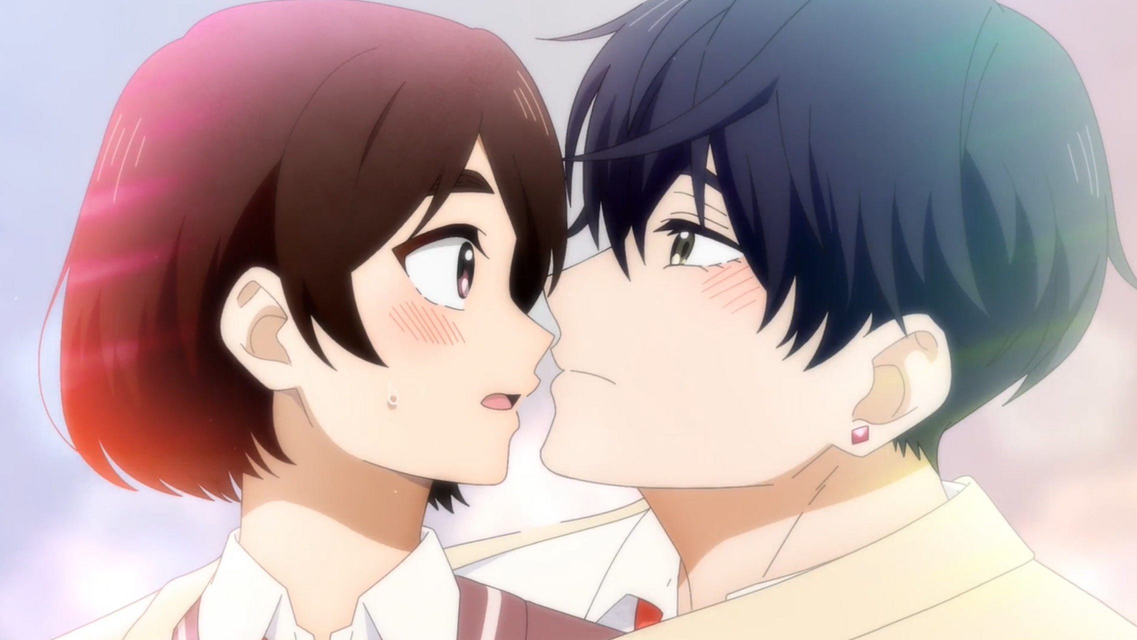 动漫# 《花野井君和相思病》是相当写实的一部校园恋爱作品了吧,初次