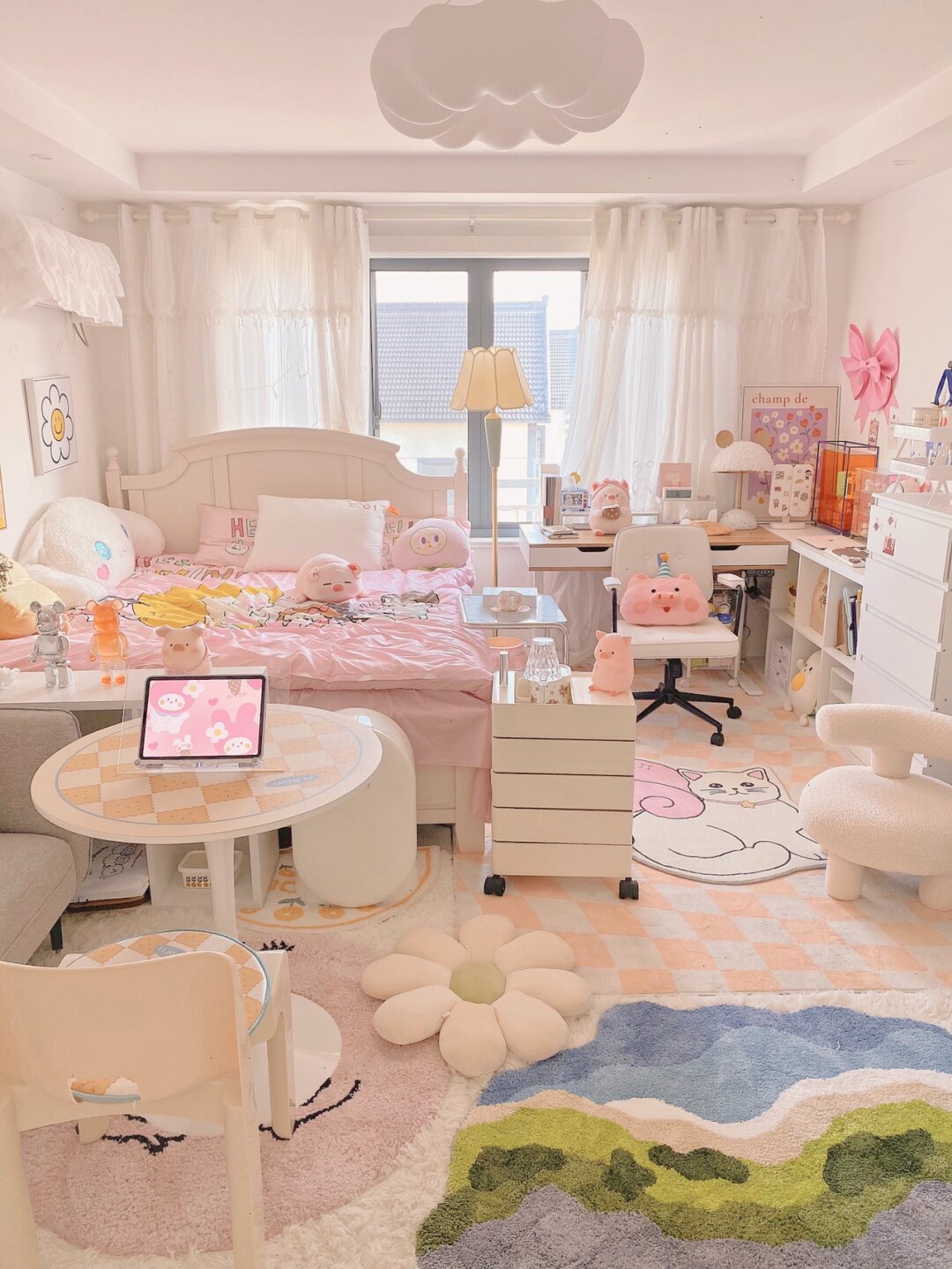 少女心卧室|清新又可爱的卧.@室内设计师苏哥的动态