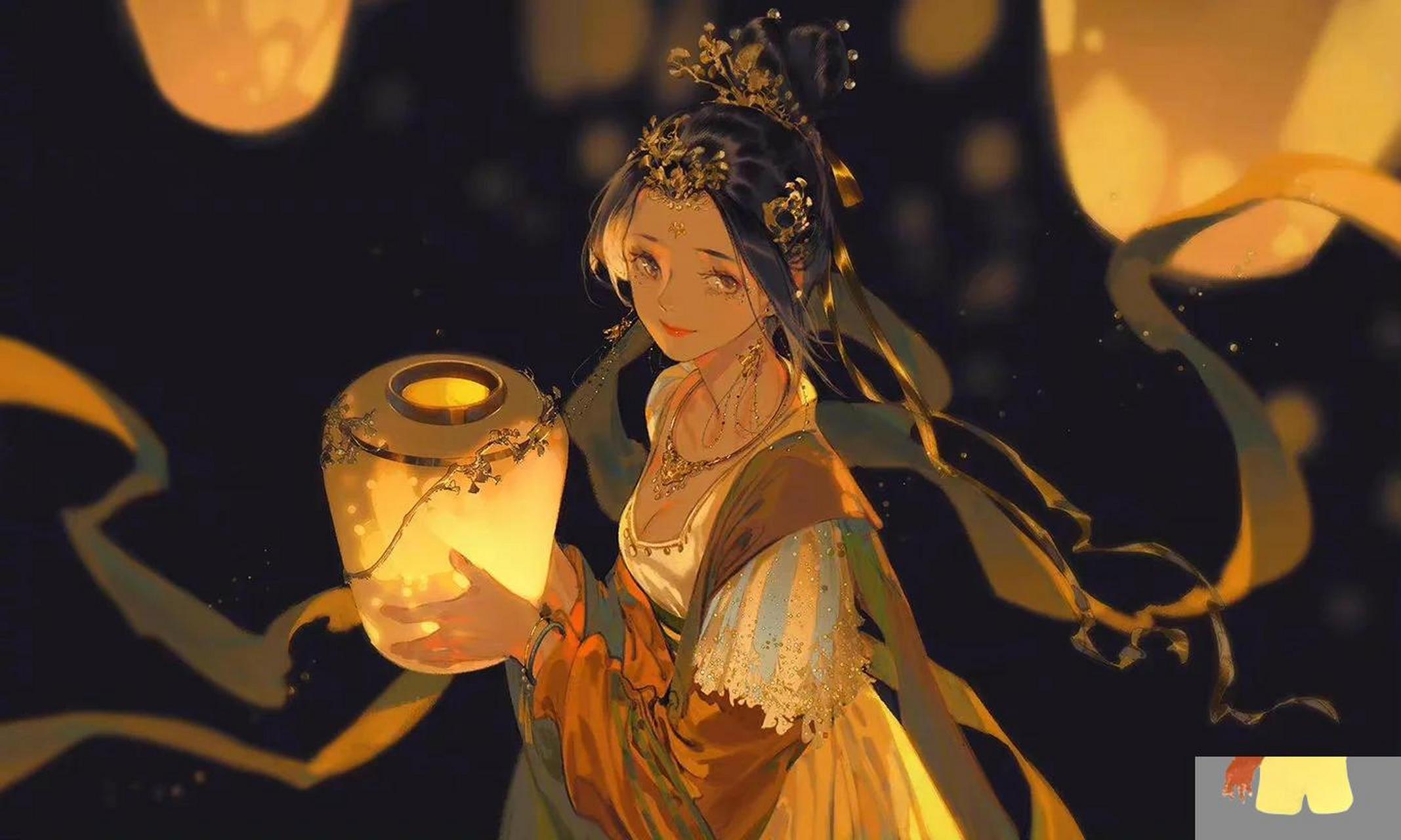 插画分享|伊吹鸡腿子 水墨绝美古风 每日艺术家no.