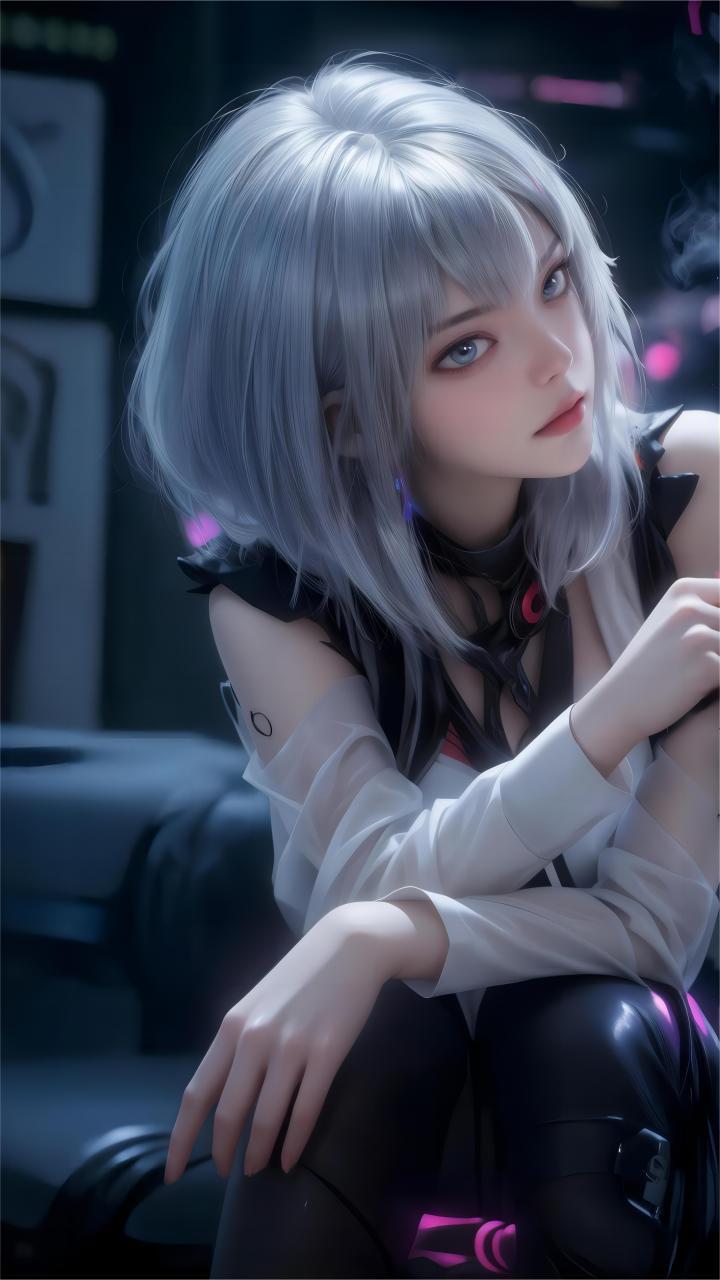 (全面屏)(9比16屏)(电脑屏)国漫女神三屏壁纸《灵笼》白月魁#国漫女神