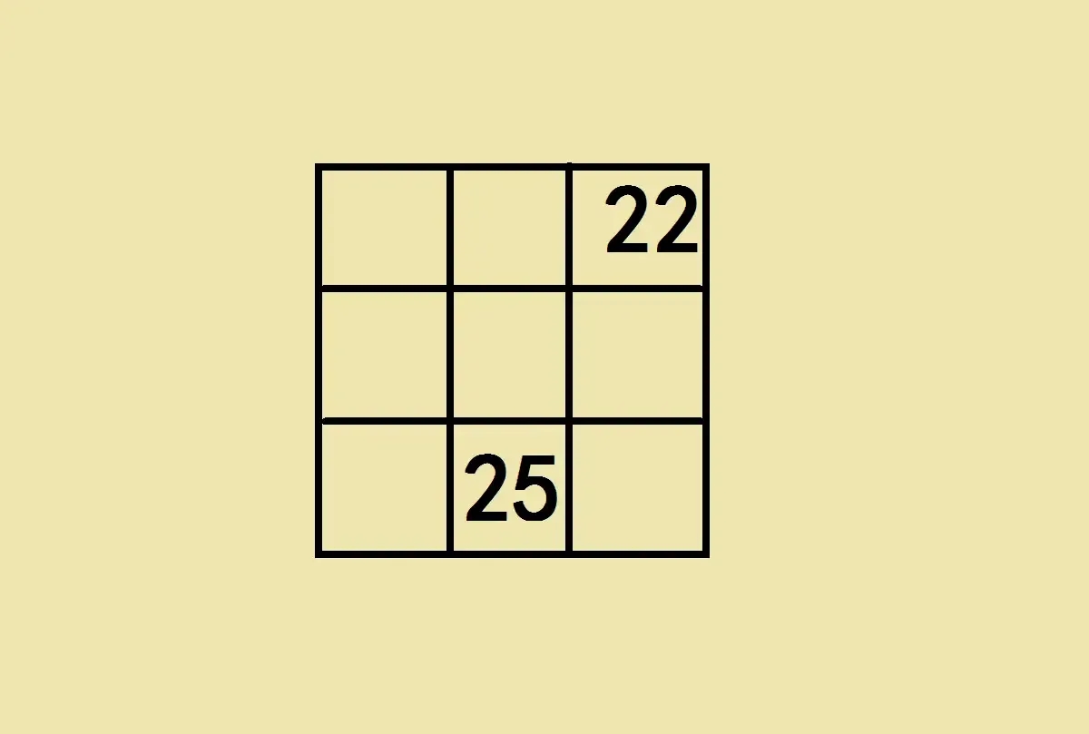 九宫格数学题相等图片
