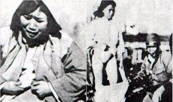 1937年,南京,一名被日军侵犯后的姑娘照片,此时她还沉浸在巨大的痛苦