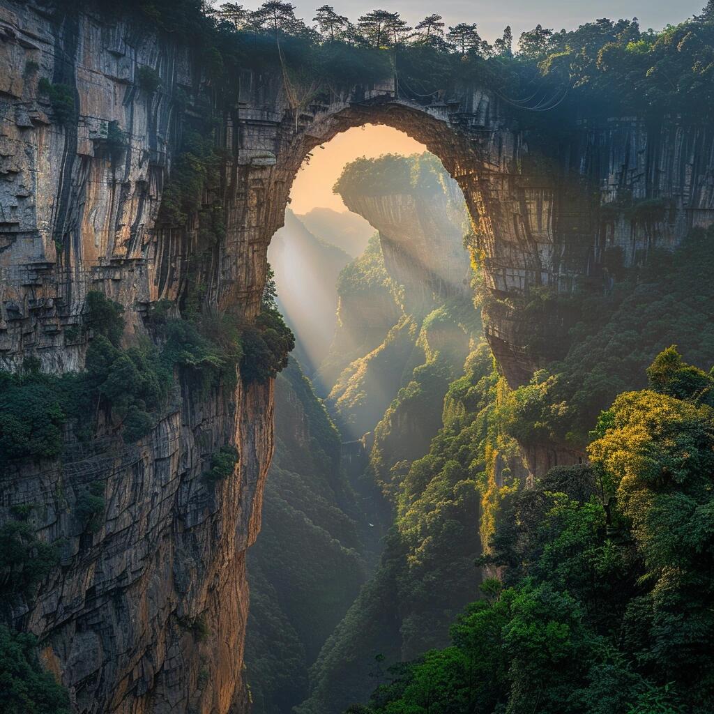 武隆天坑地缝是重庆的著名地质景观