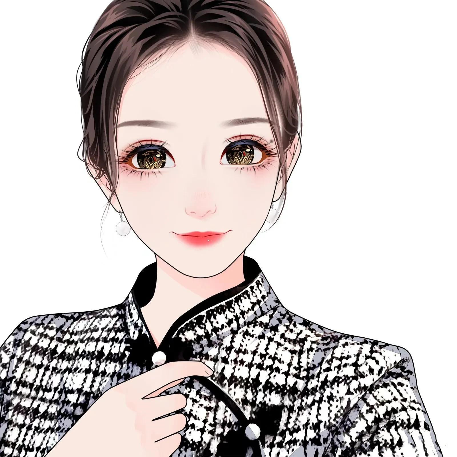 女生头像甜美仙气,卡通画可爱q版少女图片