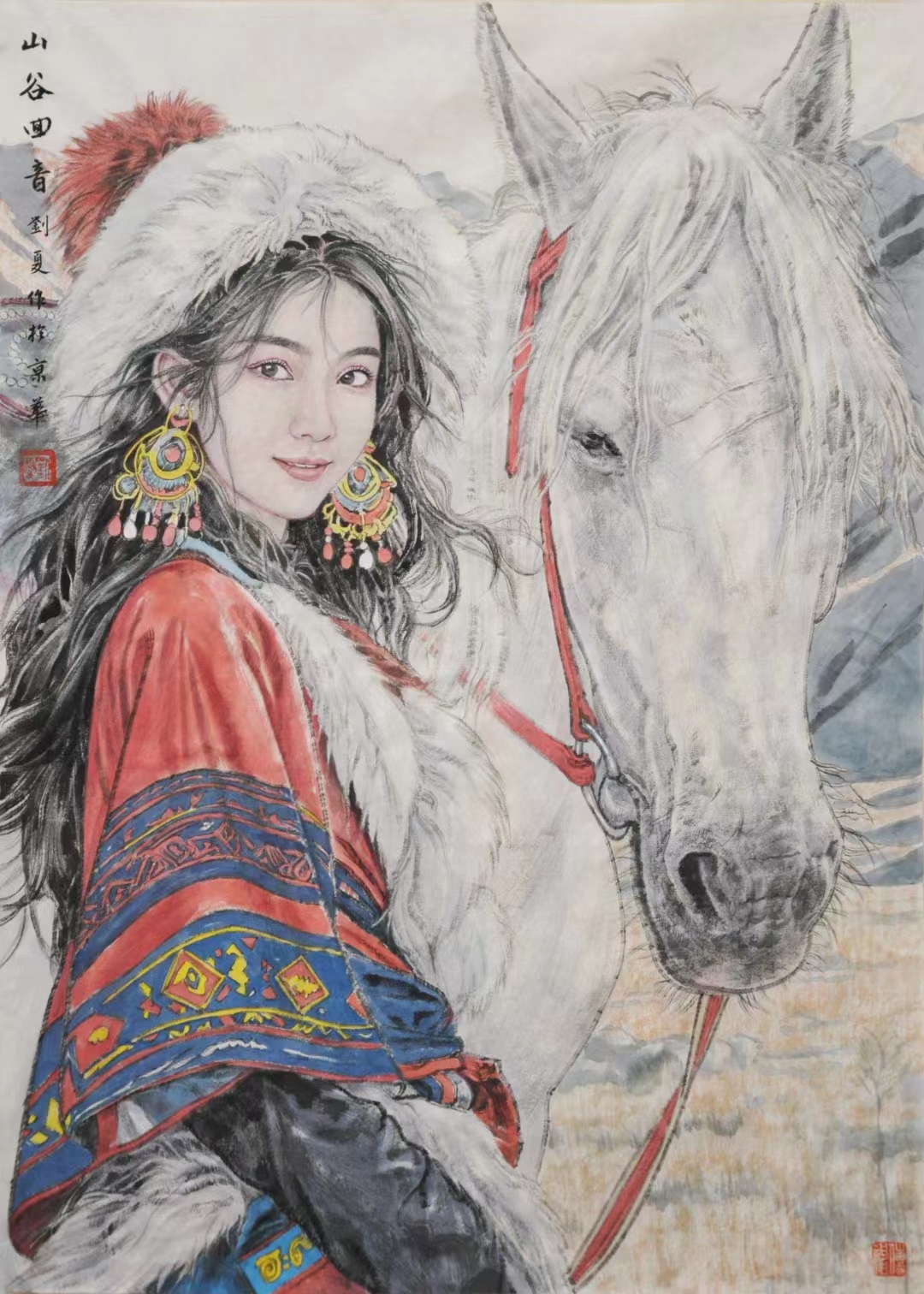 当代青年画家刘夏新作图片欣赏有视频合影