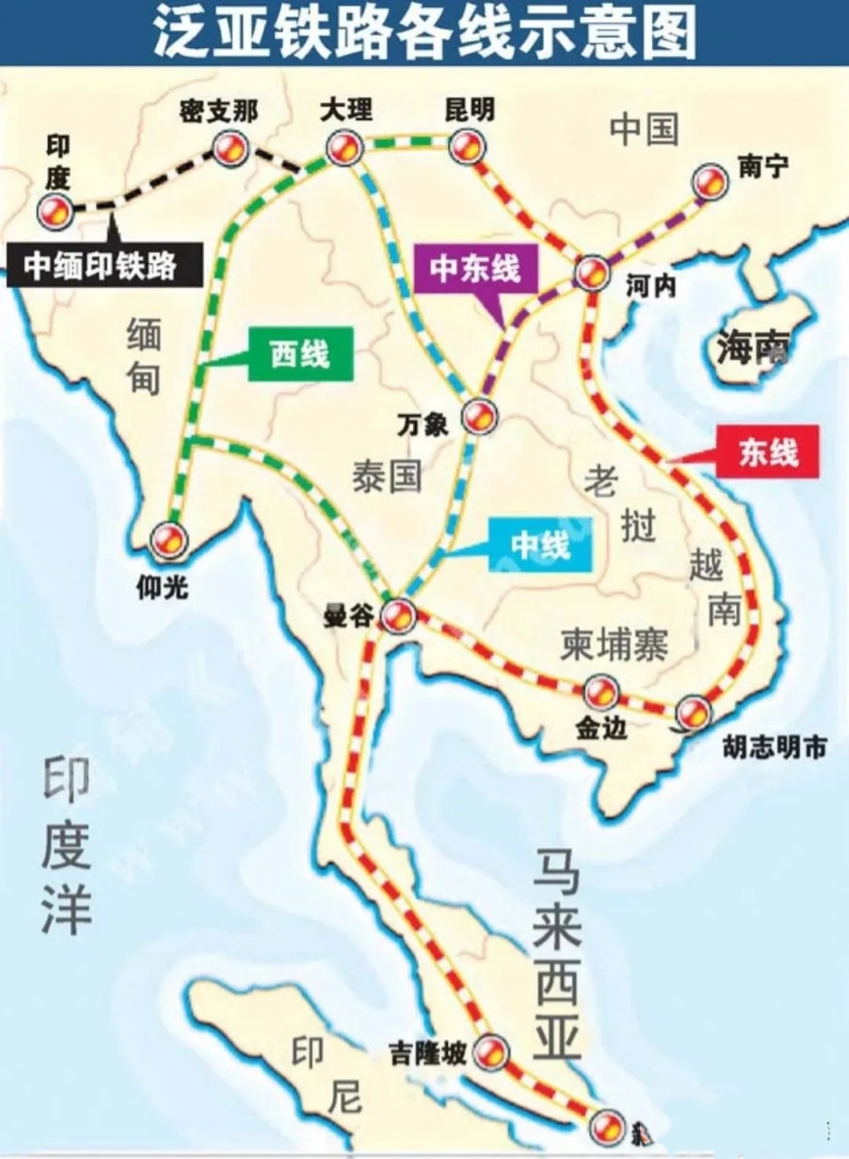 老挝高速公路规划图图片