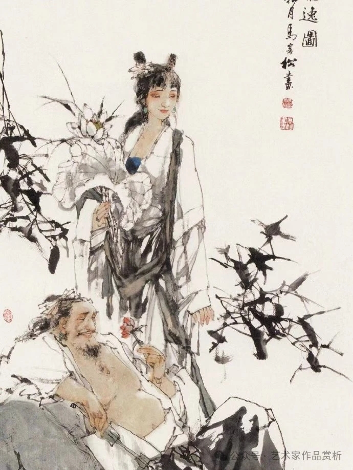 画家马寒松写意人物画作品赏析  画家简介: 马寒松,天津人,中国美术家