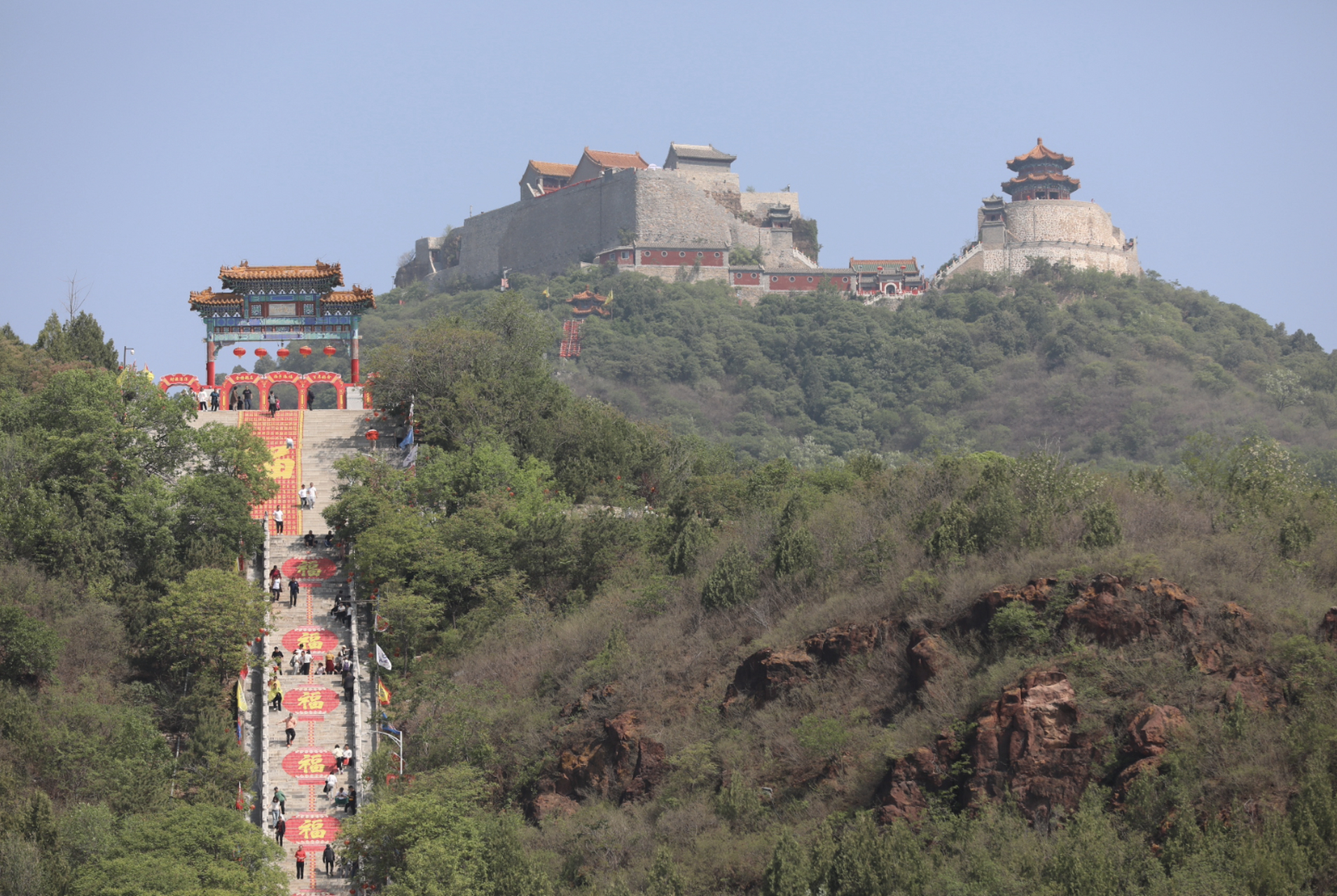 平谷丫髻山庙会图片