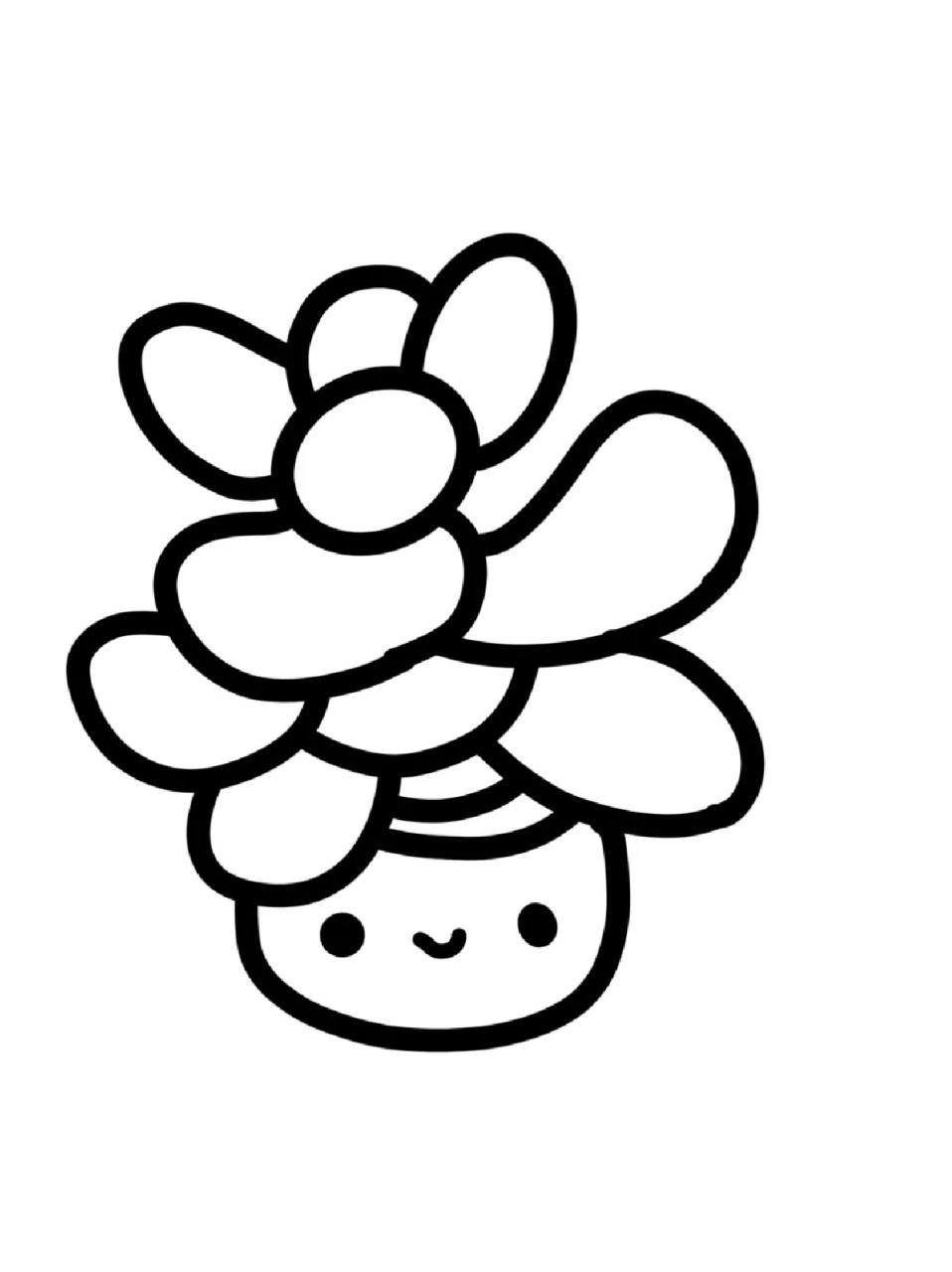 植物简笔画 94春天到来,很多植物都焕发了新生,我去公园逛一圈都能