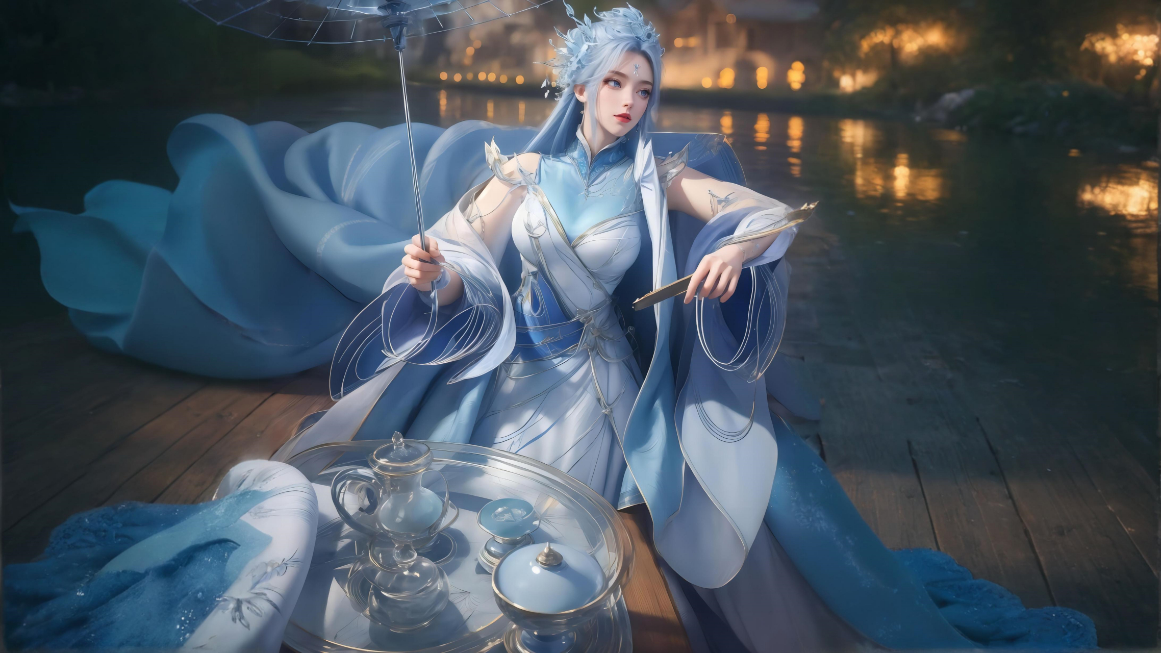 (全面屏)(9比16屏)(电脑屏)国漫女神三屏壁纸《百炼成神》宁雨蝶#国漫