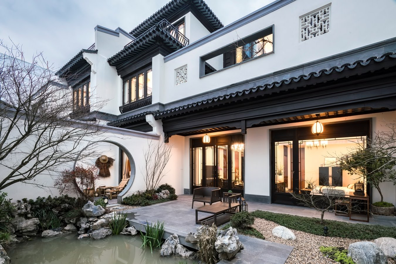 新中式四合院度假别墅