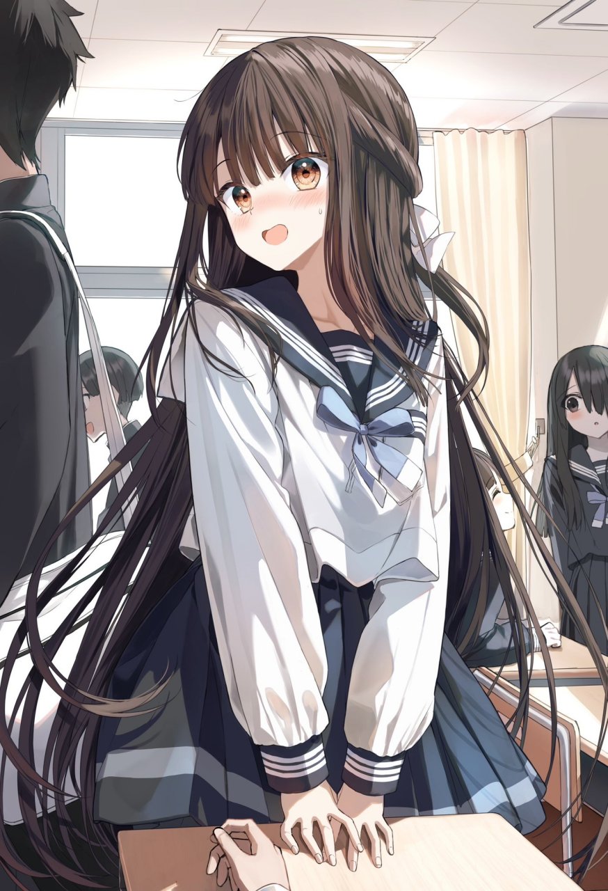 二次元# 可爱的水手服少女,谁不爱呢?[三哈] twi:@railgunky