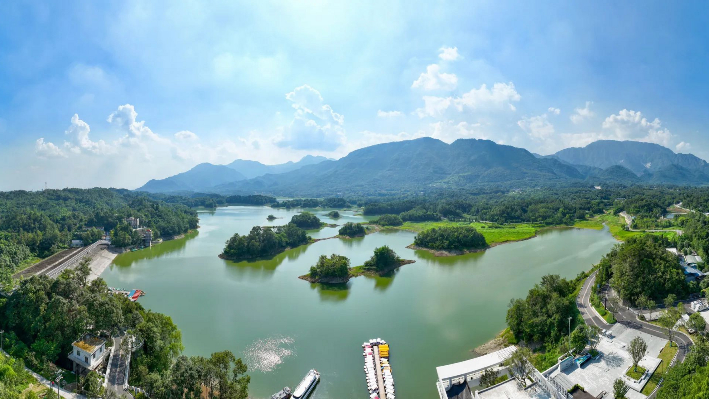 安州区白水湖风景区图片