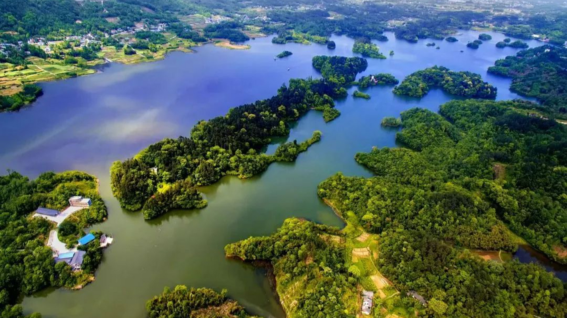 四川绵阳安州新宠白水湖,曾经的人工水库如今蜕变为绝美景区.