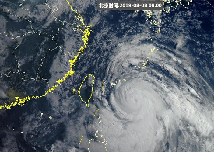 2019年8月,因为受到台风"利奇马"的影响,上海开始下起了暴雨,天气也