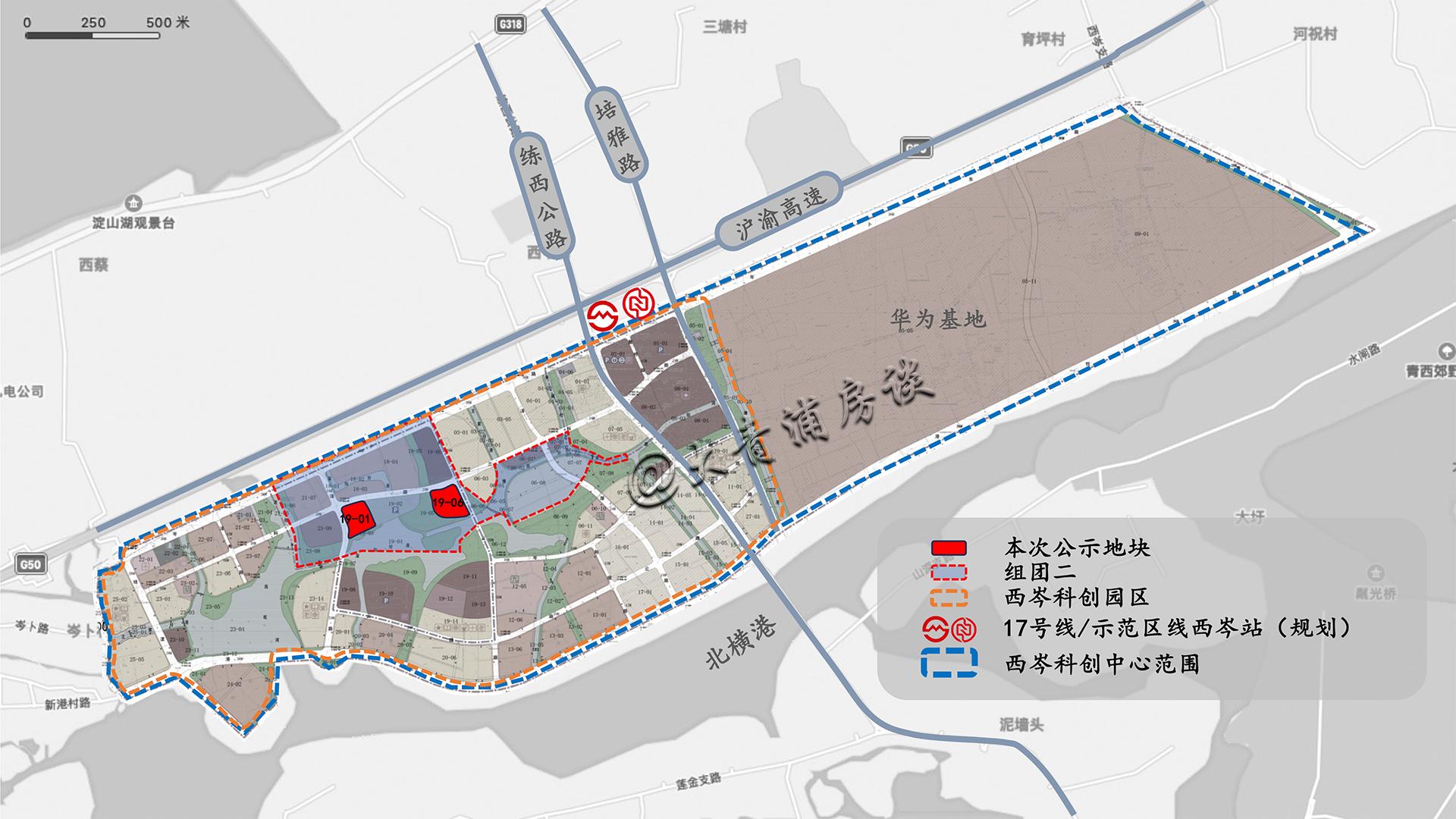 青浦西岑科创中心两幅商业,商务办公综合用地方案公示