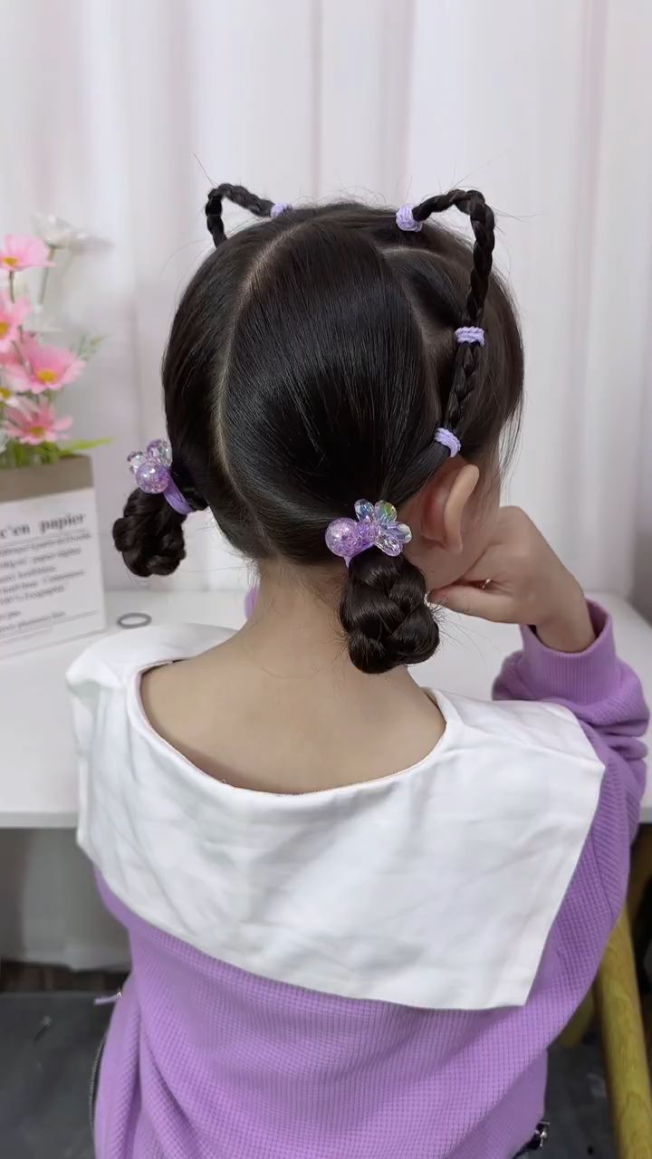 儿童盘发视频教程:手把手教你打造精致发型